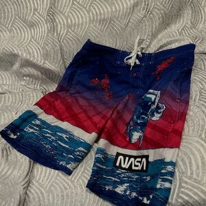 Buzz Aldrin NASA Men's Board Swim Trunks